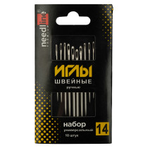 Иглы для шитья ручные ИЗ- 200929 набор универсальный в конверте 10 шт. 