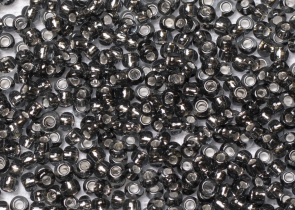 Бисер Чехия круглый 06/0 50г 47010 прозрачный серый с серебряным прокрасом
