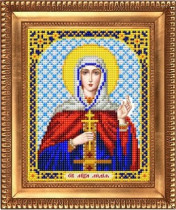 Рисунок на ткани для вышивки бисером И-5161 Святая Мученица Лидия 13,5х17см