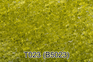 Бисер Чехия " GAMMA" TWIN 3 321- 96001 2. 5 x 5 мм 5 г 1- й сорт T023 салатовый ( B5023 ) 