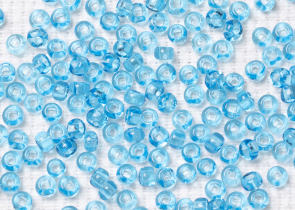 Бисер Чехия круглый 08/0 50 г 60010h прозрачный светло-голубой квадратное отверстие